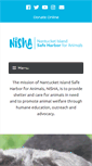 Mobile Screenshot of nantucketsafeharborforanimals.org